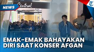Viral Aksi Berbahaya Emak-emak Tantrum saat Konser Afgan, Bawa Speaker Mini dan Bahayakan Diri