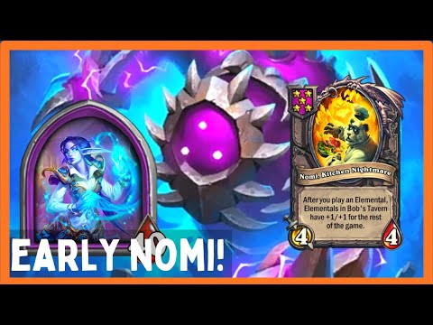 TURN 6 NOMI EARLY SCALING ELEMENTALS - Elise [Hearthstone Battlegrounds]