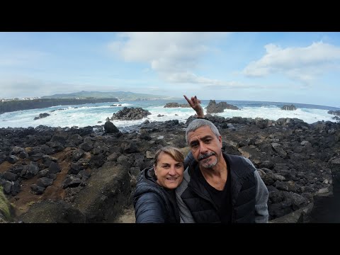 Azores Travel: Stunning North Coast of São Miguel Azores,São Pedro Fenais da Luz #waves #stunning 