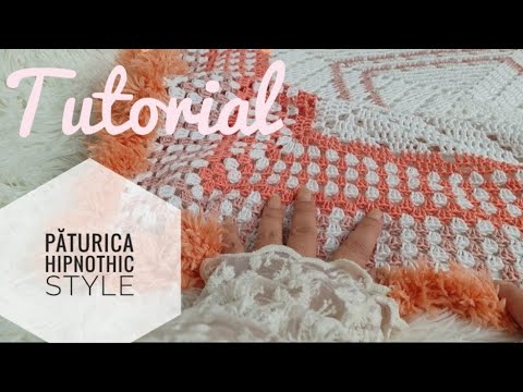 Hipnothic Style Blanket - tutorial #crochet #pattern #handmade