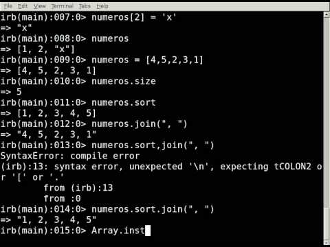 GuateonRails Screencast – Episodio 05 – Ruby en 20 Minutos – Parte 02 ...