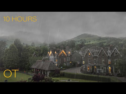 Thunderstorm in Ambleside | Soothing Thunder & Rain Sounds For Sleeping| Relaxation| Study| 10 Hours