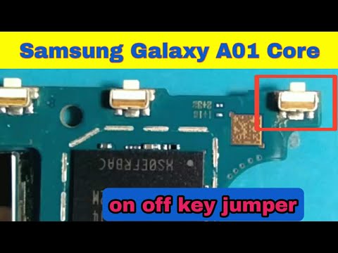 samsung galaxy a01 core on off key not working problem jumper ways solution