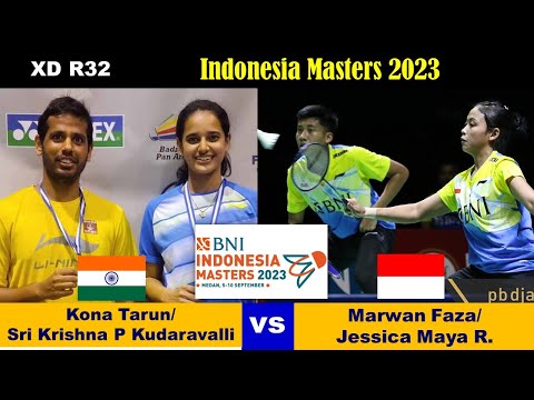 Marwan Faza/Jessica Maya R (INA) vs Kona Tarun/Sri Krishna PK (IND) | XD R32 Indonesia Masters 2023