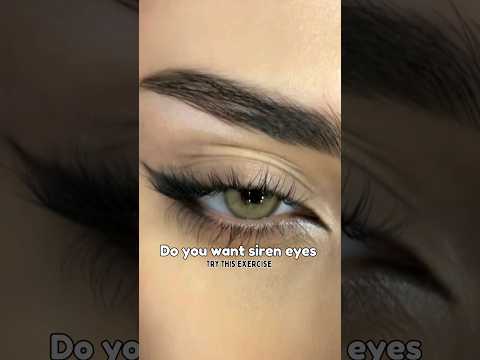 exercise for siren eyes🫧🖤 #shorts #exercise #trending