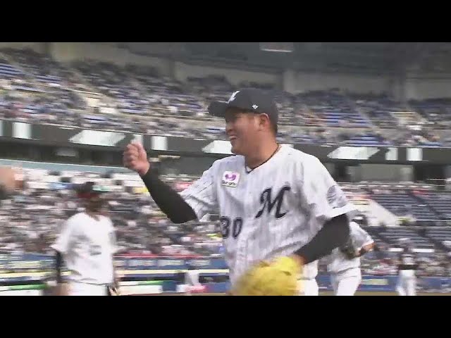 【7回表】プロ初登板!! マリーンズ・廣畑敦也がピンチに動じず無失点デビュー!! 2022年3月31日 千葉ロッテマリーンズ 対 福岡ソフトバンクホークス