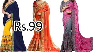 Amazon Designer Party Wear Saree Rs.99 / Buy Online / Saree In Cheap Rate