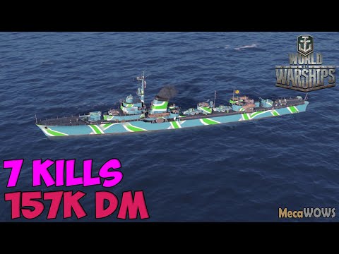 World of WarShips | Skåne | 7 KILLS | 157K Damage - Replay Gameplay 1080p 60 fps