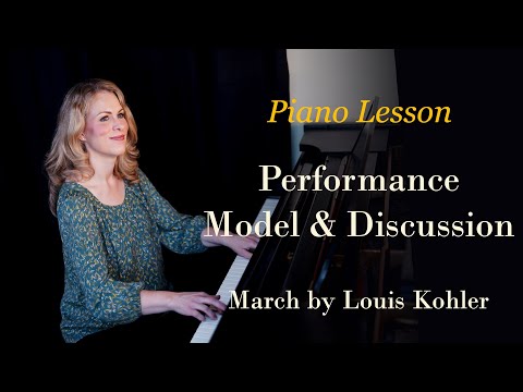 How to Play March by Louis Kohler on Piano (Alfred’s Group Piano for Adults, Book 1, p.151)