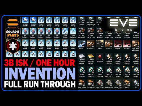 Making 3 Billion ISK in One Hour : EVE Online - An Invention Full Manufacturing Run Through