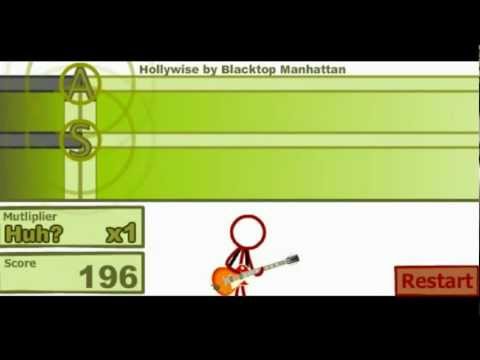 Super Crazy Guitar Maniac Deluxe 2 (A crappy flash game) Hollywise PERFECT!!!