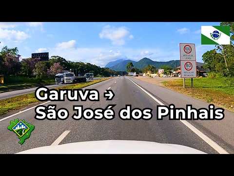Subindo a Serra do Mar: Garuva (SC) para São José dos Pinhais (PR) via BR-376 | 900m de Altitude