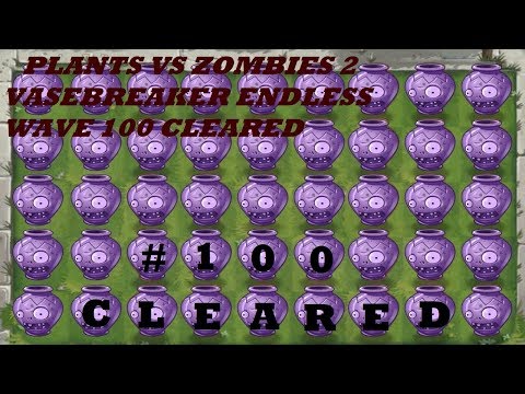 Plants vs Zombies 2 Vasebreaker Endless wave 100 cleared