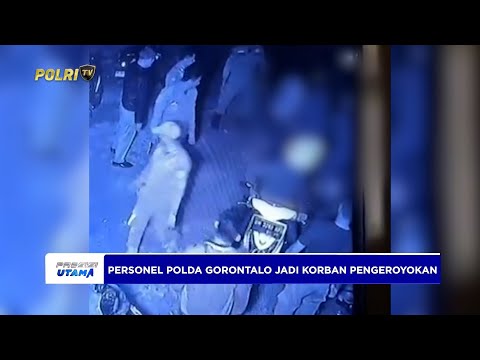 PERSONEL POLDA GORONTALO JADI KORBAN PENGEROYOKAN