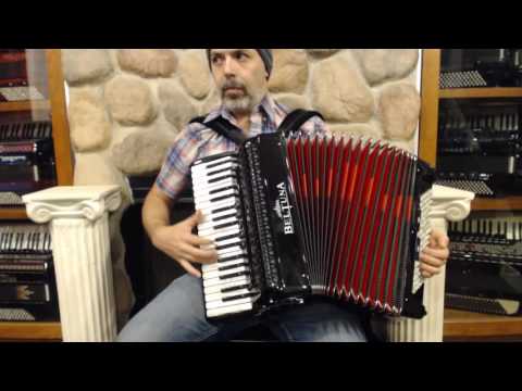 BELTSTUIIIUC3796BK - Black Beltuna Studio III Piano Accordion 37 96 $4499