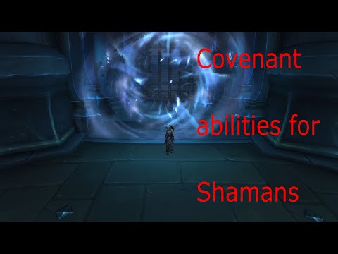 Covenants abilities for Shamans. WoW: Shadowlands Beta.