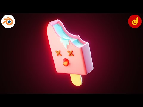 Ice Cream 3D Modeling | Blender Ice Cream Modeling | Game Assets in Blender