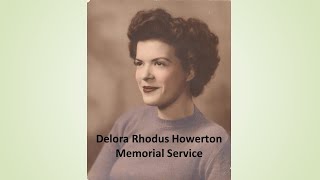 Delora Howerton Memorial Service