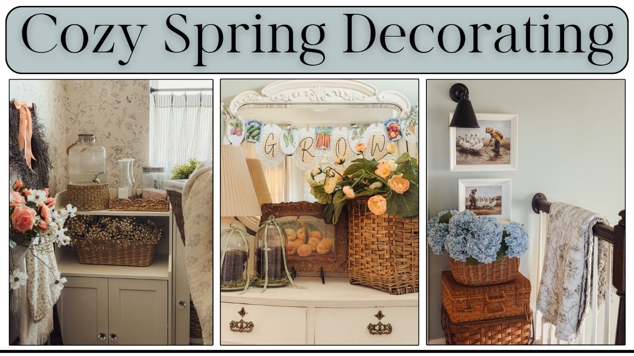 Cottage Style Spring Decorating Ideas | Styling Small Spaces | Decorate with Me