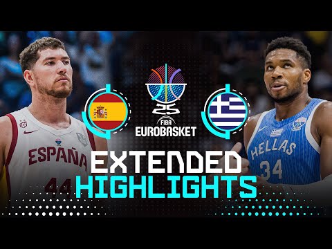 Spain 🇪🇸 vs Greece 🇬🇷 | Extended Highlights | FIBA EuroBasket 2025