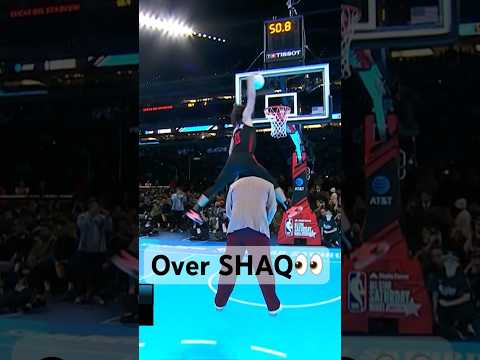 Jamie Jaquez Jr Jumps Over SHAQ In The #ATTSLAMDunk Contest! #Shorts