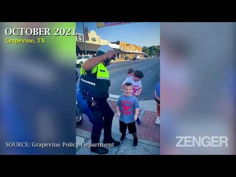 Heartwarming Moment Texas Cop Dances in the Street with Kids