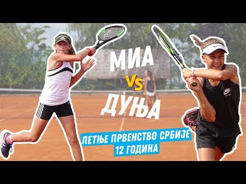 Mia Ristić - Dunja Marić, finale Letnjeg prvenstva Srbije do 12 godina, TSS, 5.7.2018.
