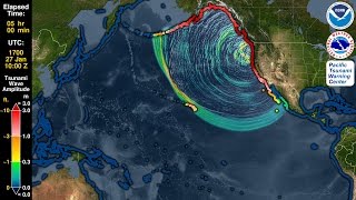Tsunami Forecast Model Animation: Cascadia 1700