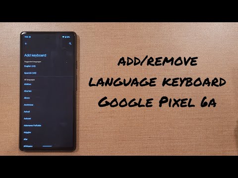 Add/ Remove Keyboard Language Google Pixel 6a