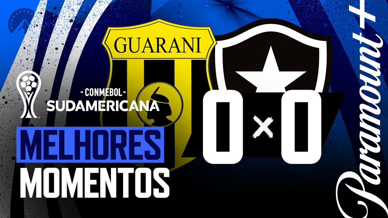 VÍDEO | Melhores momentos do empate do Botafogo com o Guaraní no Paraguai