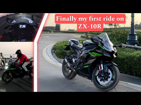 Riding Kawasaki Ninja ZX10R for the first time 😍 | But ye hoga socha nahi tha😂😂 | Ride with jerry