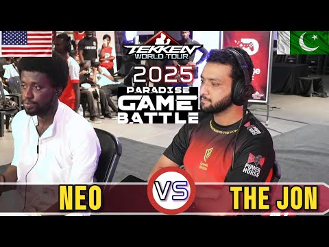 TOP 8-TEKKEN 8-NEO (jin) vs THE JON (king) TWT PARADISE GAME BATTLE 2025