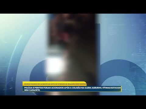JOVENS MORREM EM ACIDENTE DE MOTO NO INTERIOR DE SENADOR JOSÉ PORFÍRIO