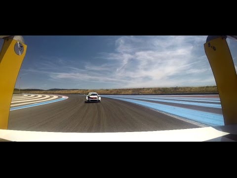 Paul Ricard onboard laps and high speed spin, Tom Coronel FIA WTCC 2015 behind Yvan Muller, Citroen