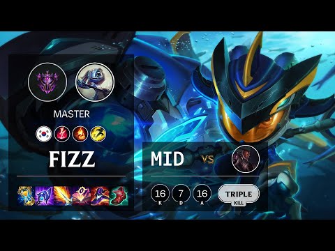 Fizz Mid vs Lucian - KR Master Patch 11.16