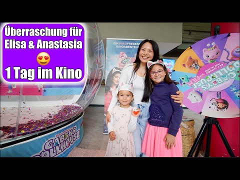 Große Überraschung für Elisa & Anastasia 😍 Kino Tag mit GABBY’S DOLLHOUSE: DER FILM | Mamiseelen