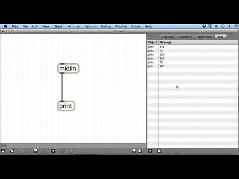 Max MSP V6 Tutorial 11 - midiin