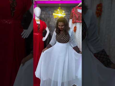 Ajrakh& Georgette Christmas Special Anarkkali 2023@Aiyra The Designer Studio