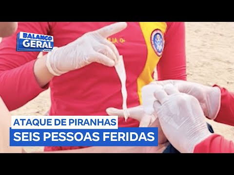 Seis pessoas ficam feridas após novo ataque de piranhas no Balneário do Miriti