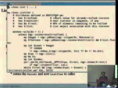 Patrick Michaud   More laziness and lists: LoLs, Hashes, Captures, and more