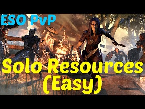 ESO: How to SOLO Resources in Cyrodiil (PvP) Very Easy