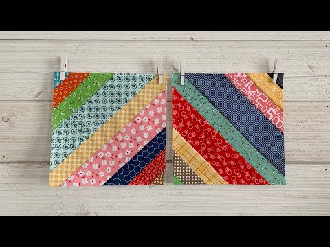 Sew Your Stash Series #3 - 8" Scrappy Strings Block Tutorial