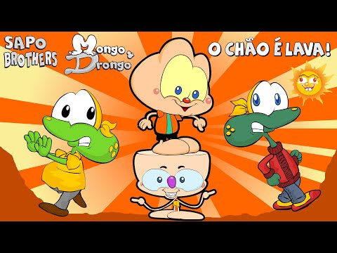 Sapo Brothers e Mongo e Drongo em O Chão é Lava! Desenho animado episódio completo