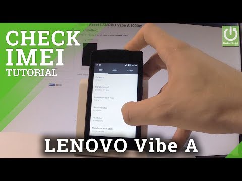 How to Check IMEI in LENOVO Vibe A - IMEI Info / All Methods