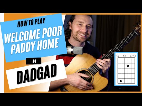 Welcome Poor Paddy Home - DADGAD Guitar Tutorial