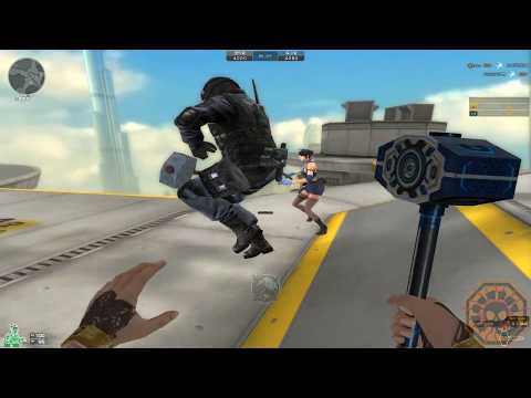 【CF】 Cross Fire China || KnockBack Hammer LV 3 - Tower Knock Back (KnockBack Mode) !