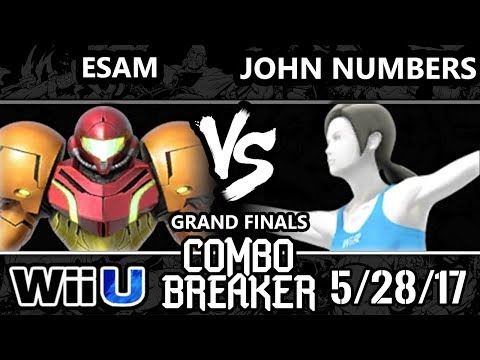 Combo Breaker 2017 Smash 4 - PG | ESAM (Samus) vs KPB HO3K | John Numbers (WFT) - WiiU GF
