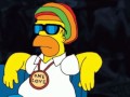 Homer Simpson singing poker face 