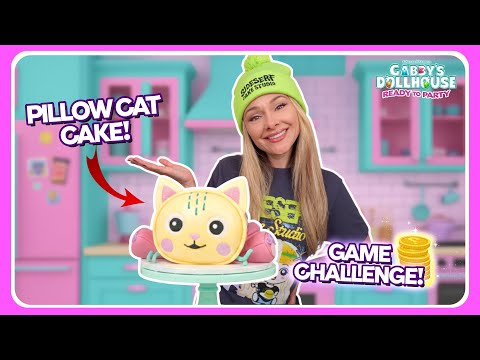 Pillow Cat Cake Challenge! (Gabby's Dollhouse Ready to Party)