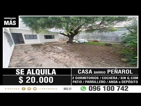 Video de YouTube - Casa Alquiler Cochera Peñarol Montevideo iMas.uy LM *
